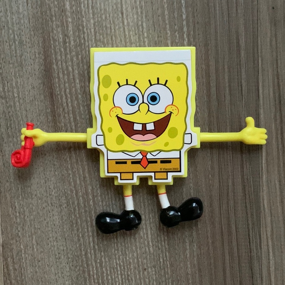 Vintage 2002 SpongeBob SquarePants Notepad figure Nickelodeon cartoon sponge bob